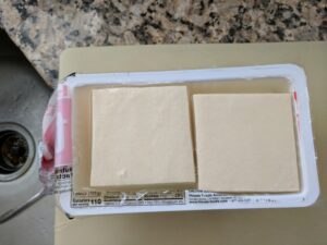tofu - inside the box
