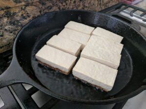 tofu frying 2